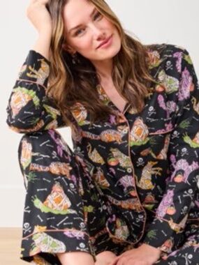 NEW Printfresh Long PJ Set in Monster Mash